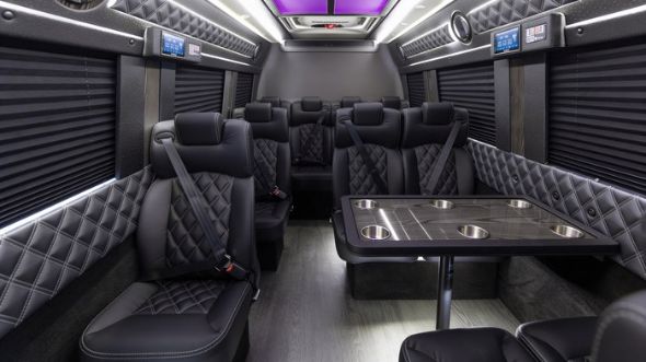 bellevue 15 passenger sprinter van interior
