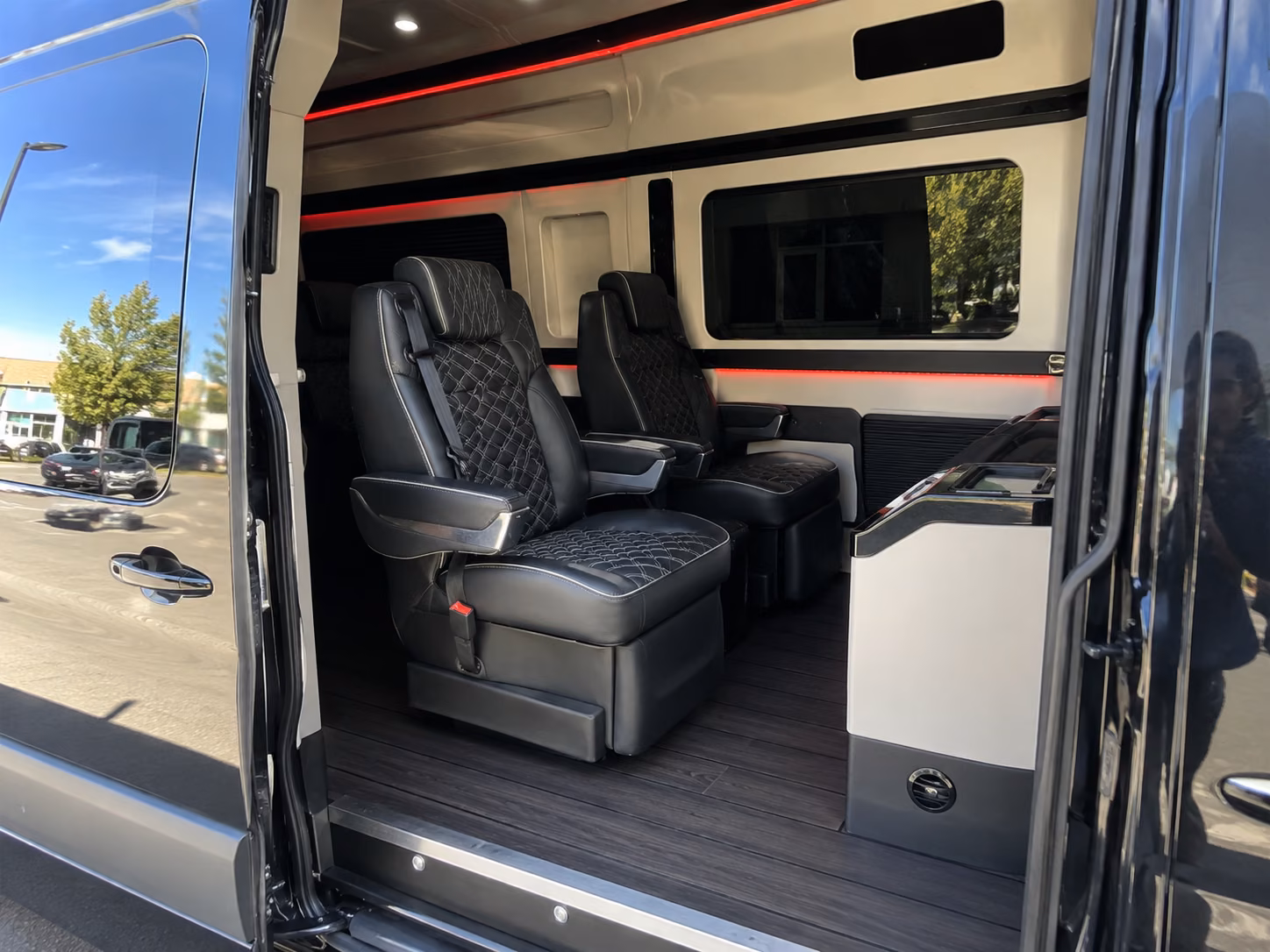 bellevue 15 passenger sprinter van inside