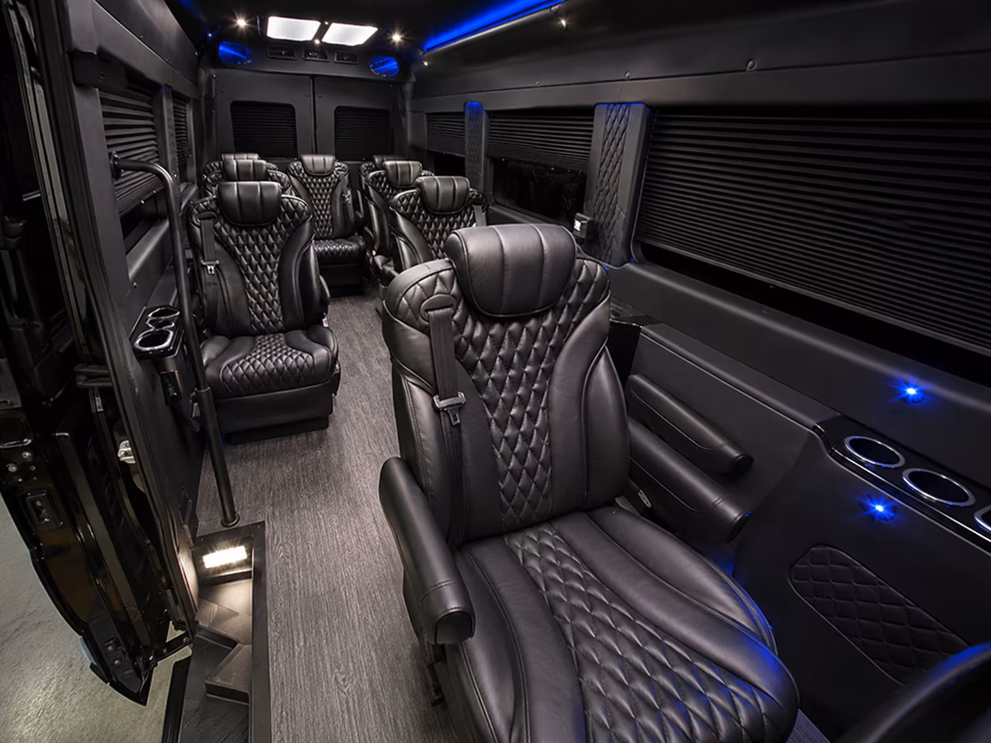 bellevue 18 passenger sprinter van interior