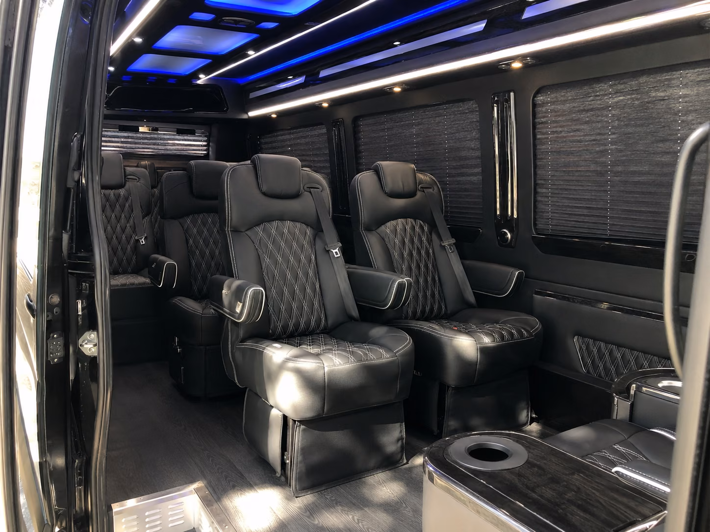 bellevue 8 passenger sprinter van inside