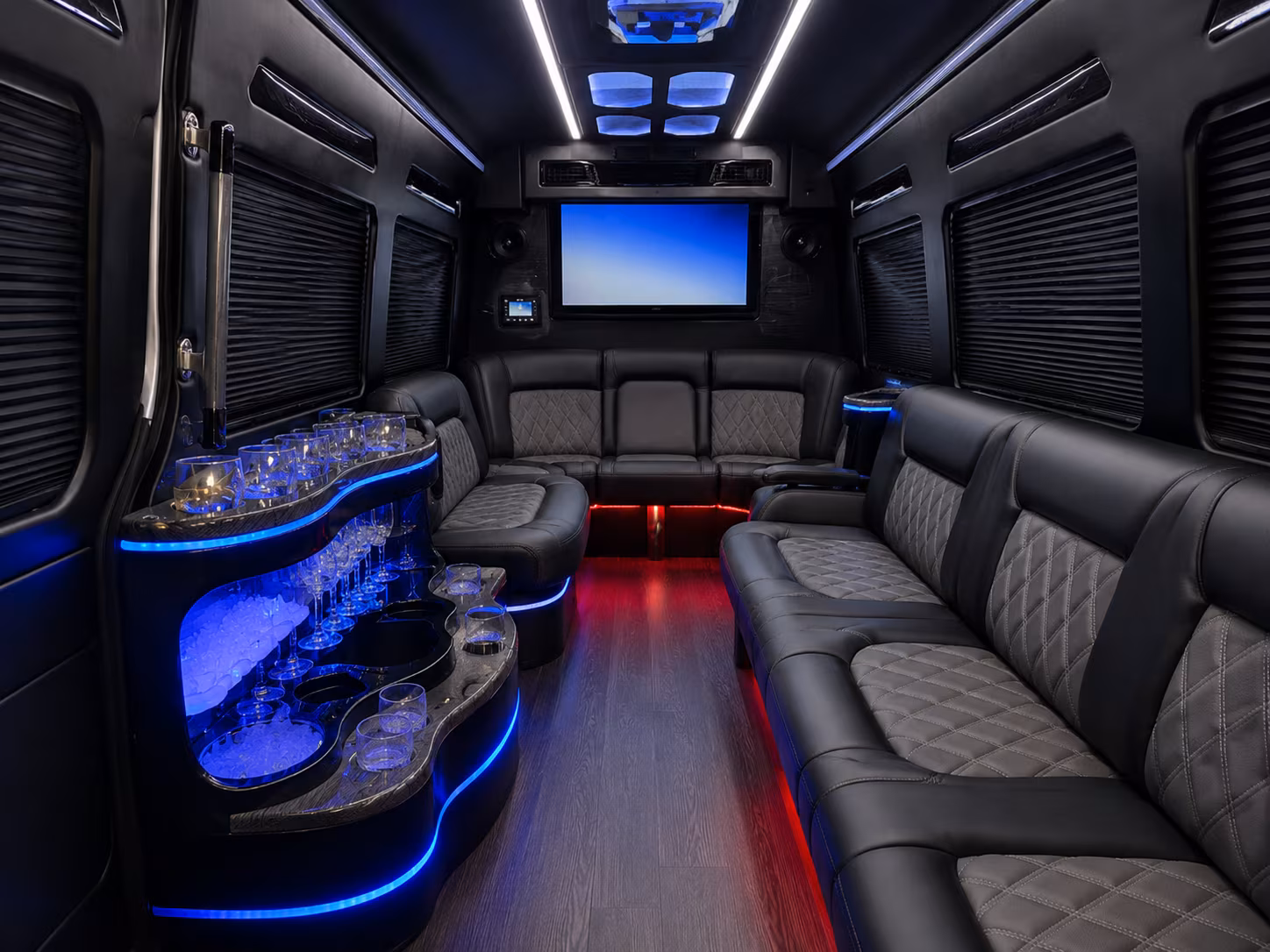 bellevue sprinter limousine inside